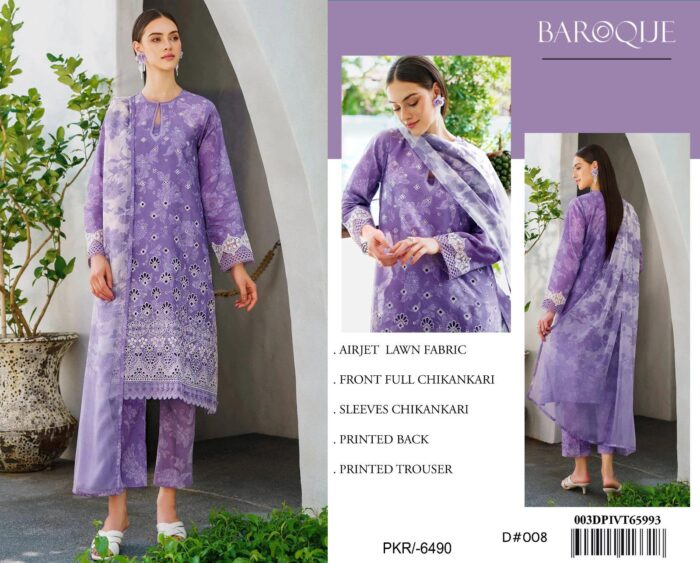 *BAROQUE LAWN CHIKANKARI* - Image 3