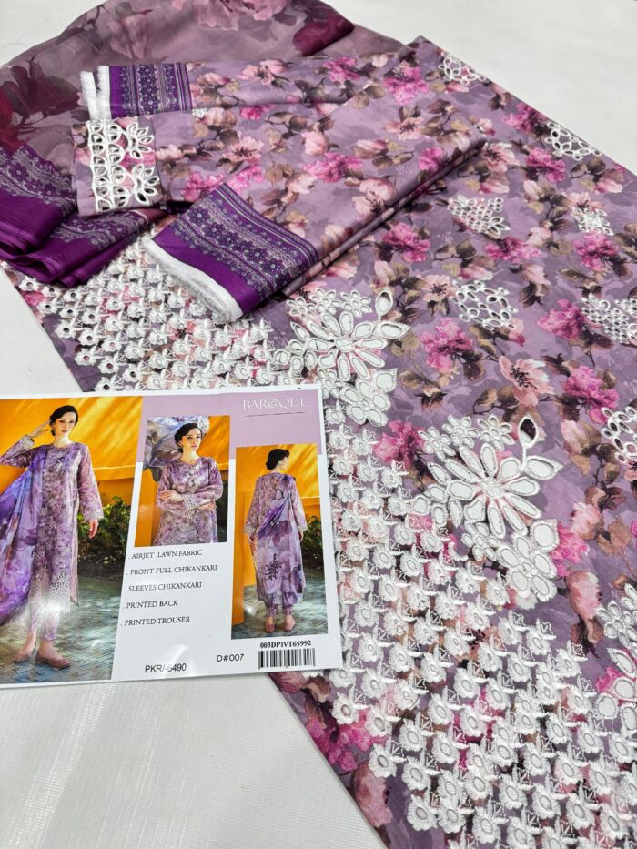 *BAROQUE LAWN CHIKANKARI* - Image 13