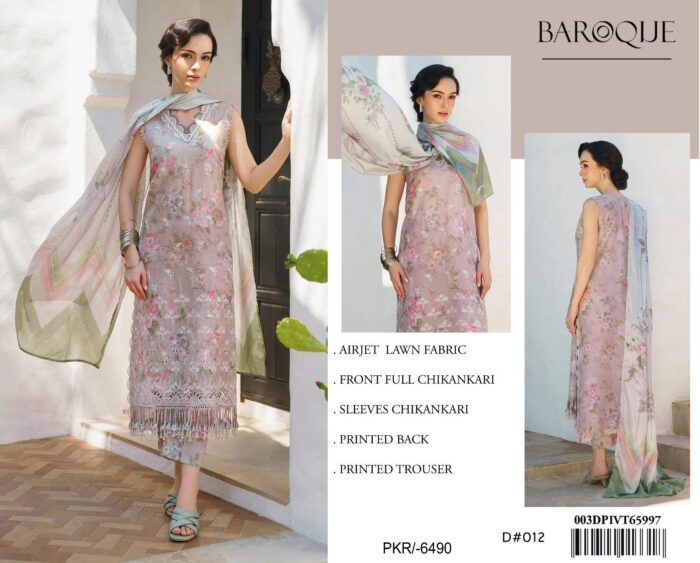 *BAROQUE LAWN CHIKANKARI* - Image 5
