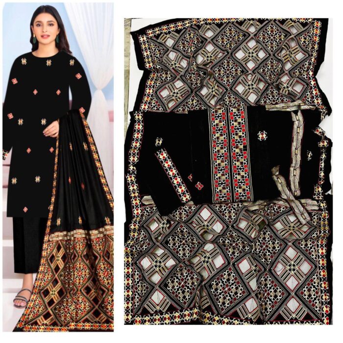 * Dhanak  By BAREEZE*
 *Fabric*: 100/100 Dhanak - Image 19