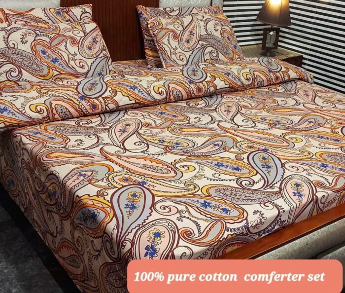 *6 Piece Comforter Sets* 100                 PURE COTTON Available at * *AHMED COLLECTION FAISALABAD* - Image 21