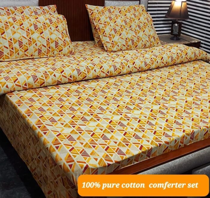 *6 Piece Comforter Sets* 100                 PURE COTTON Available at * *AHMED COLLECTION FAISALABAD* - Image 16