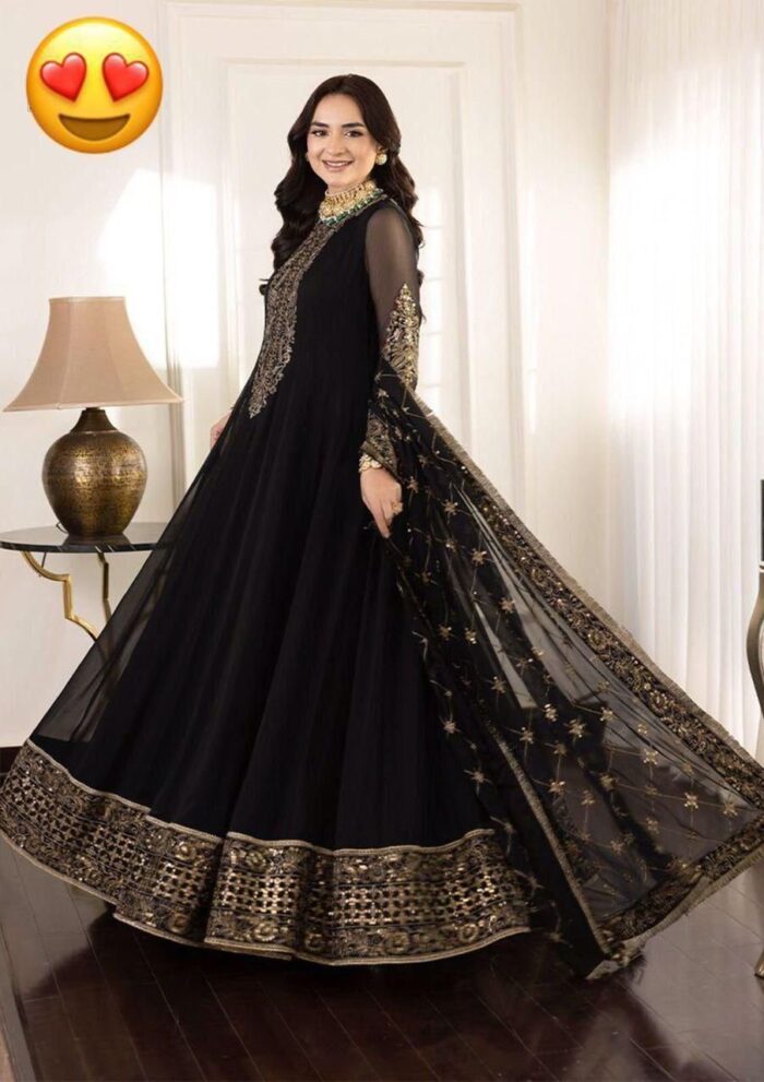 BRAND….ASIM JOFA
Unstitch Replica 
Code MD 1310
FABRIC
CHIFFON frok With SATIN SILK Trousers - Image 10