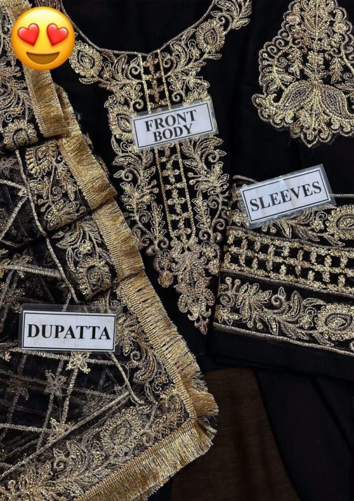 BRAND….ASIM JOFA
Unstitch Replica 
Code MD 1310
FABRIC
CHIFFON frok With SATIN SILK Trousers - Image 13