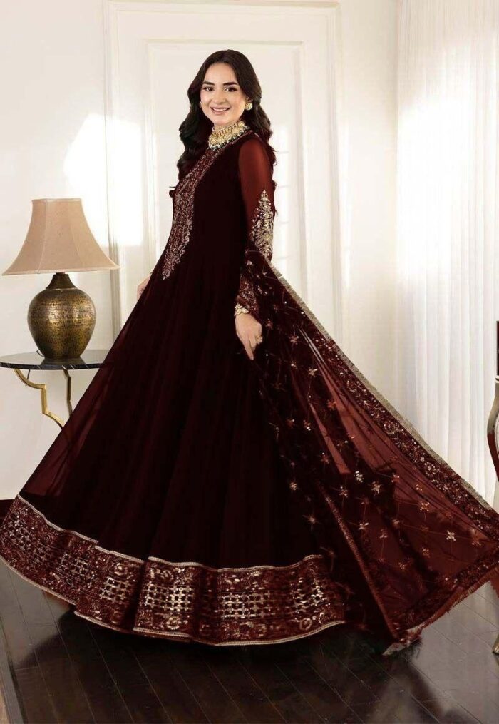 BRAND….ASIM JOFA
Unstitch Replica 
Code MD 1310
FABRIC
CHIFFON frok With SATIN SILK Trousers