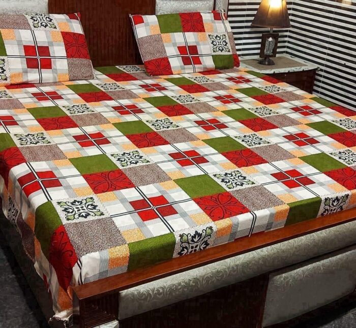 AHMED COLLECTION
New Variety BedSheet  -
Crystal 💯 life time Guarantee
KING SIZE bedsheet - Image 4