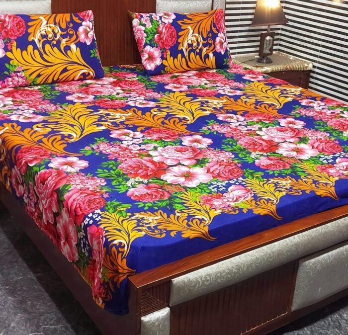 AHMED COLLECTION
New Variety BedSheet  -
Crystal 💯 life time Guarantee
KING SIZE bedsheet - Image 18
