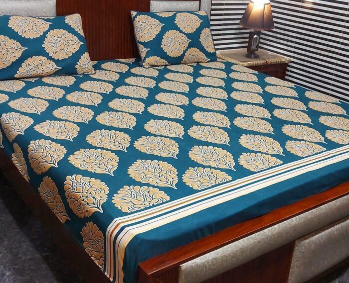 AHMED COLLECTION
New Variety BedSheet  -
Crystal 💯 life time Guarantee
KING SIZE bedsheet - Image 11