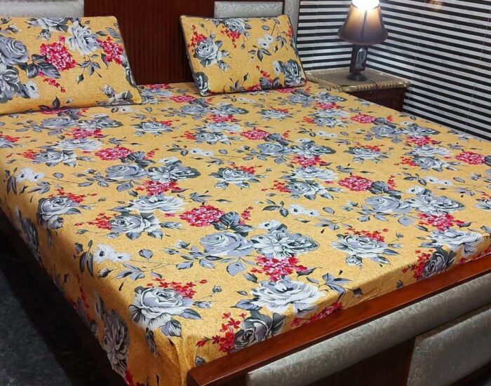 AHMED COLLECTION
New Variety BedSheet  -
Crystal 💯 life time Guarantee
KING SIZE bedsheet - Image 12