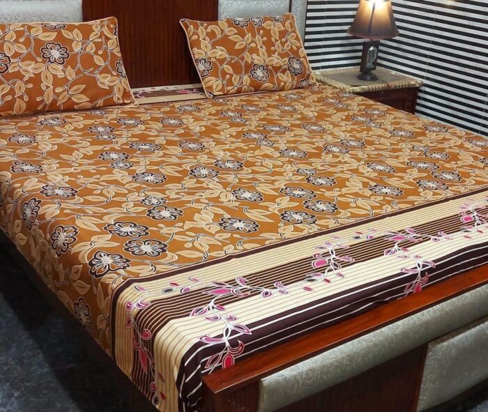 AHMED COLLECTION
New Variety BedSheet  -
Crystal 💯 life time Guarantee
KING SIZE bedsheet - Image 15