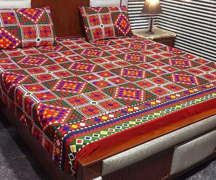 AHMED COLLECTION
New Variety BedSheet  -
Crystal 💯 life time Guarantee
KING SIZE bedsheet - Image 14