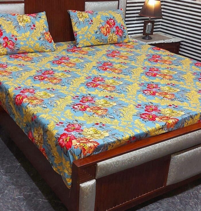 AHMED COLLECTION
New Variety BedSheet  -
Crystal 💯 life time Guarantee
KING SIZE bedsheet - Image 7