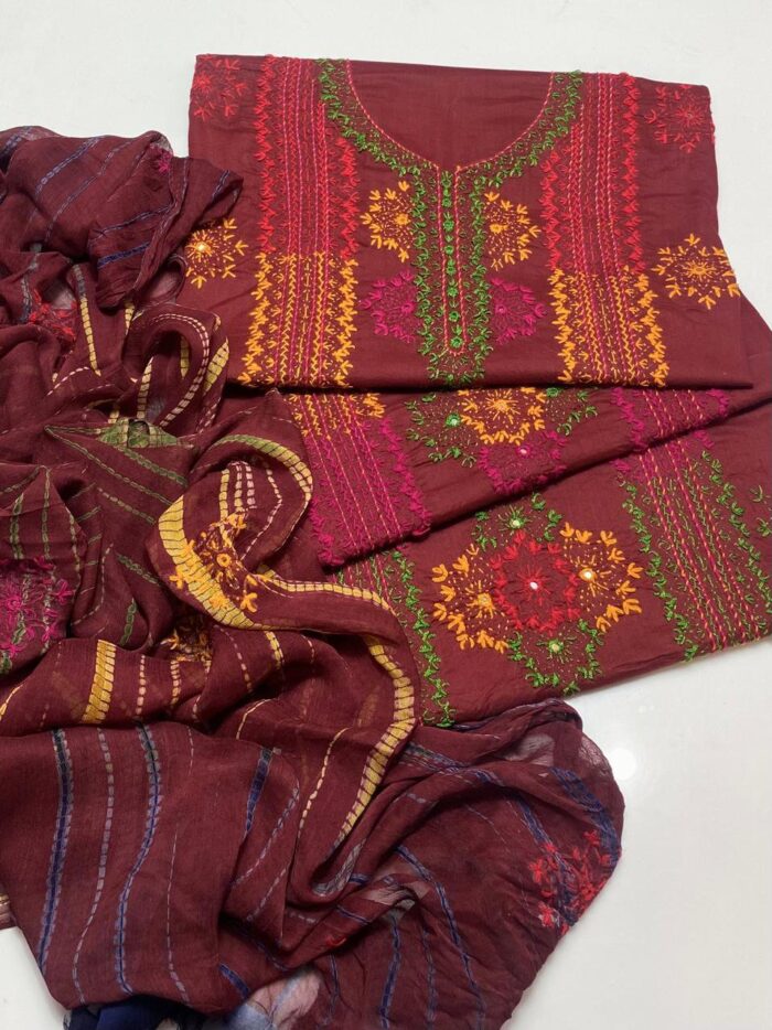 Beautiful
Kashmiri Afghani 
Hand Work Dress - Image 7