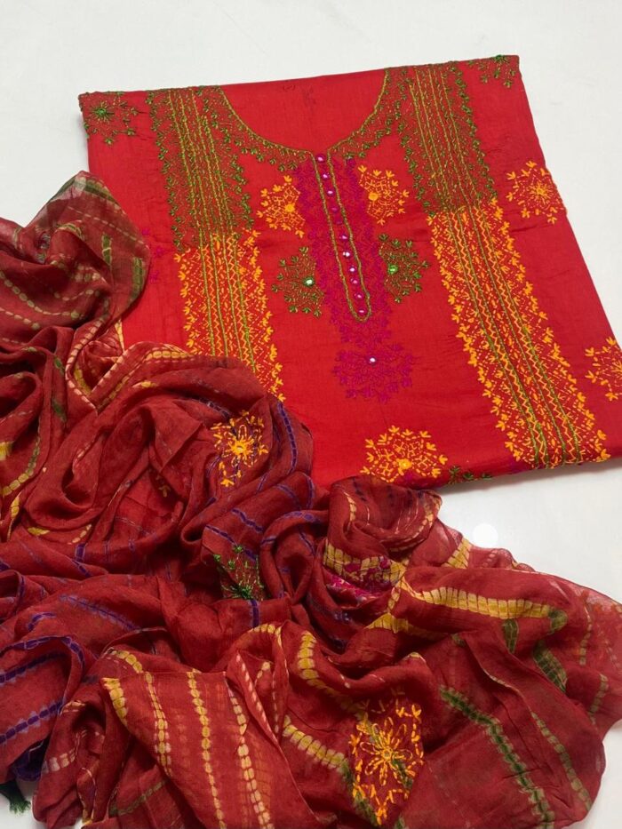 Beautiful
Kashmiri Afghani 
Hand Work Dress - Image 11