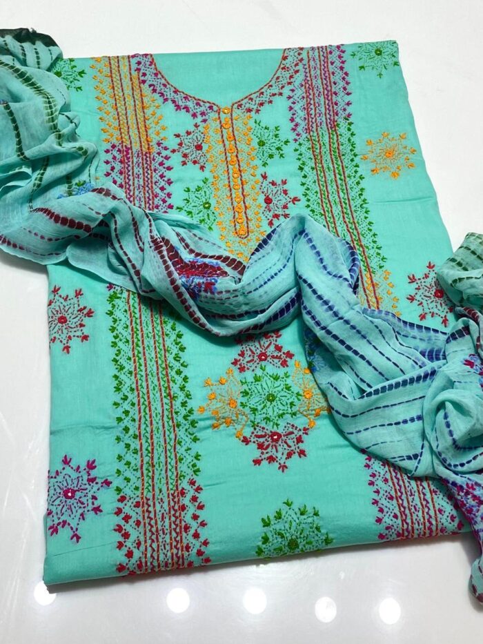 Beautiful
Kashmiri Afghani 
Hand Work Dress - Image 10