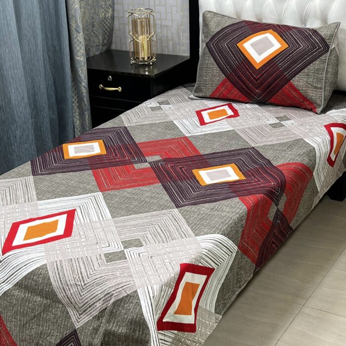 *3D-Crystal cotton single pair Bedsheets* - Image 16