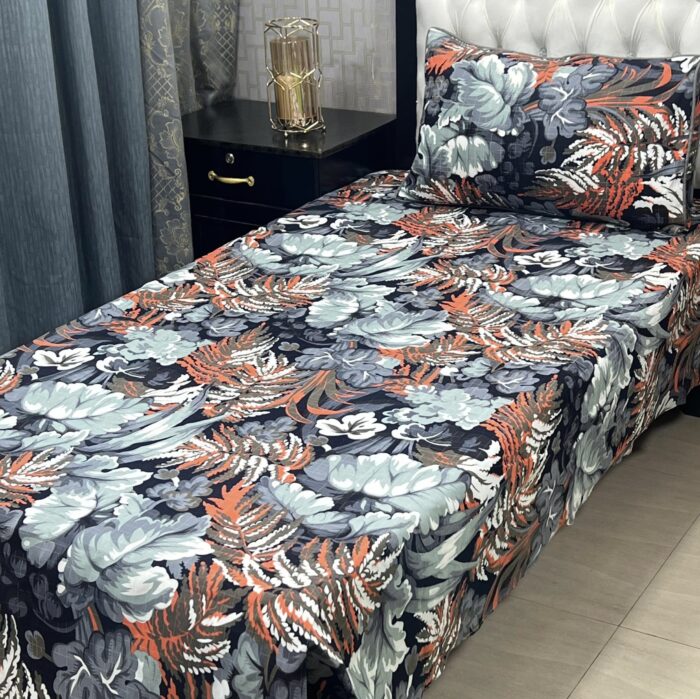 *3D-Crystal cotton single pair Bedsheets* - Image 14