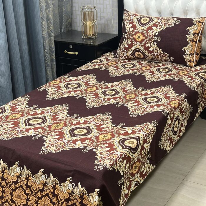 *3D-Crystal cotton single pair Bedsheets* - Image 2