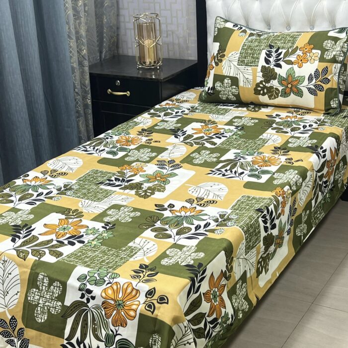 *3D-Crystal cotton single pair Bedsheets* - Image 9
