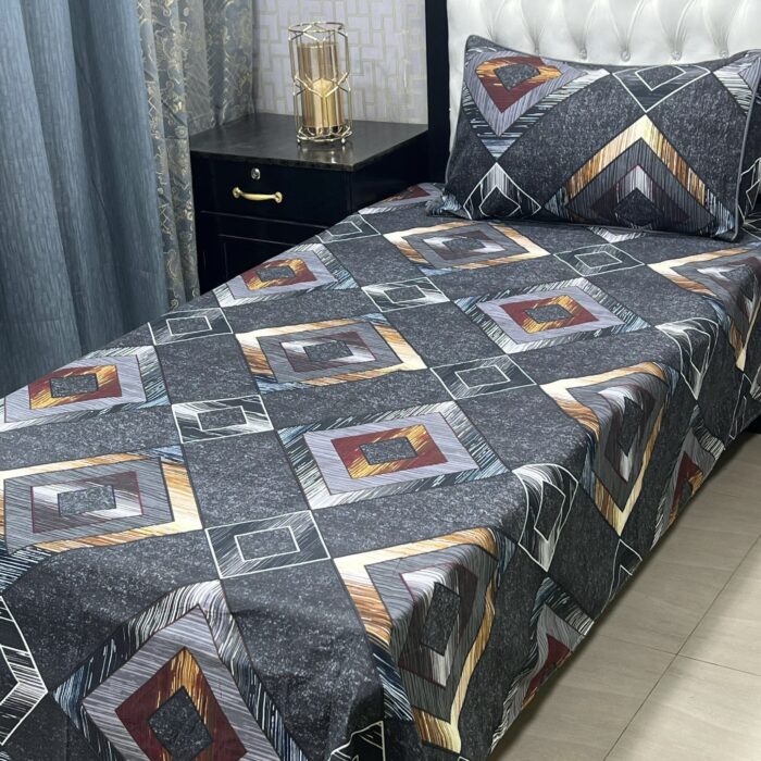 *3D-Crystal cotton single pair Bedsheets* - Image 25