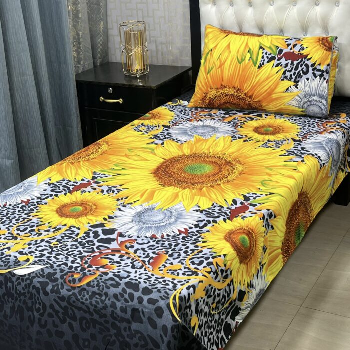 *3D-Crystal cotton single pair Bedsheets* - Image 6