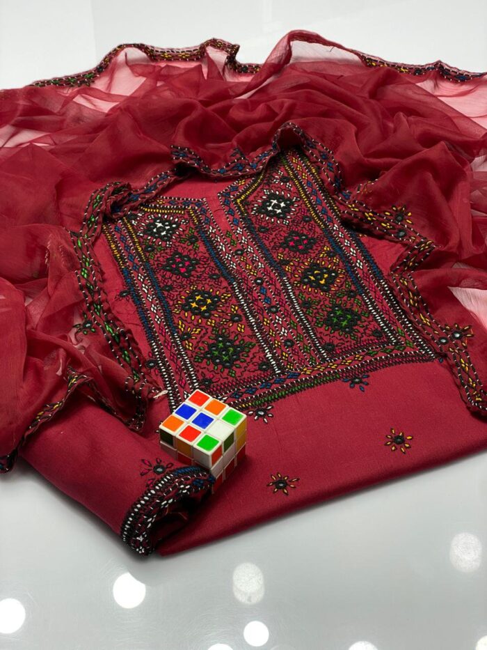 Balochi Dress 
Stuff Lawn Cotton Air Jet - Image 7