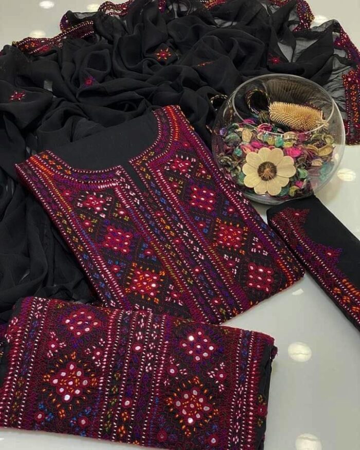 Balochi Dress 
Stuff Lawn Cotton Air Jet - Image 25