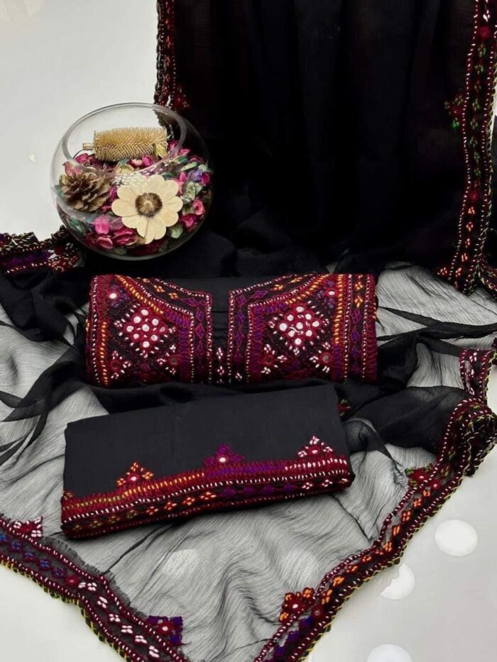 Balochi Dress 
Stuff Lawn Cotton Air Jet - Image 19