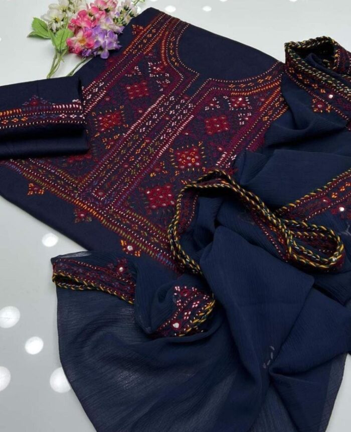 Balochi Dress 
Stuff Lawn Cotton Air Jet - Image 28