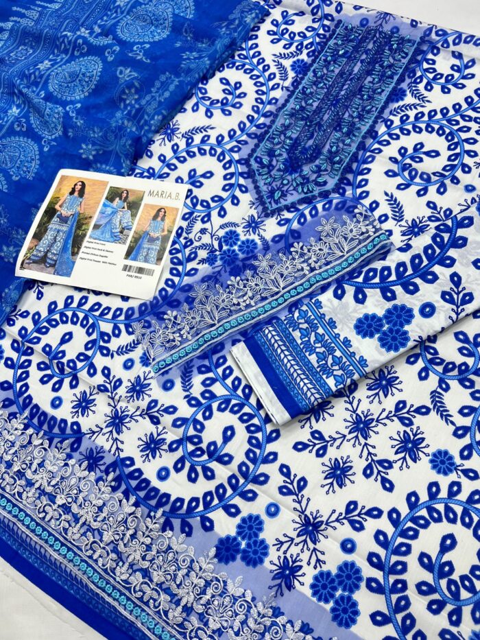 Maria.B patches with Chiffon Dupatta - Image 2